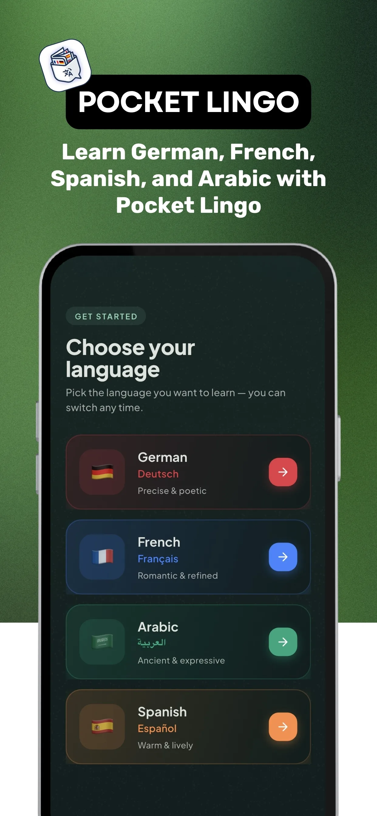 Screenshot of Pocket Lingo