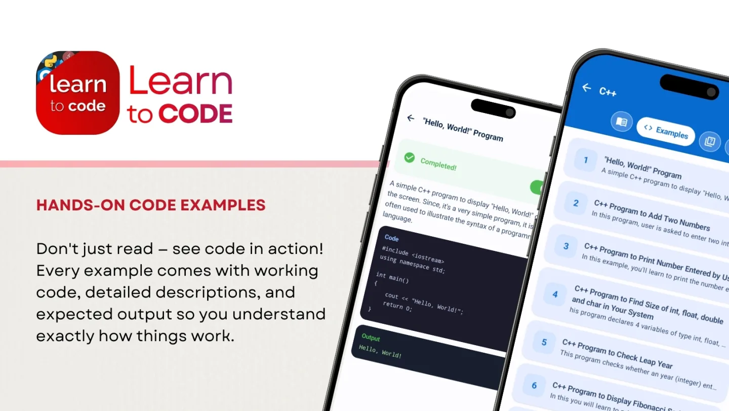 Screenshot of Learn to Code