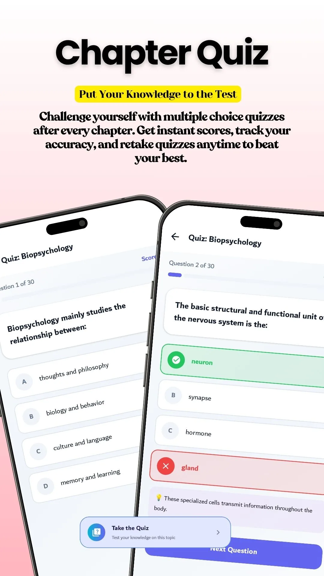 Screenshot of Learn Psychology