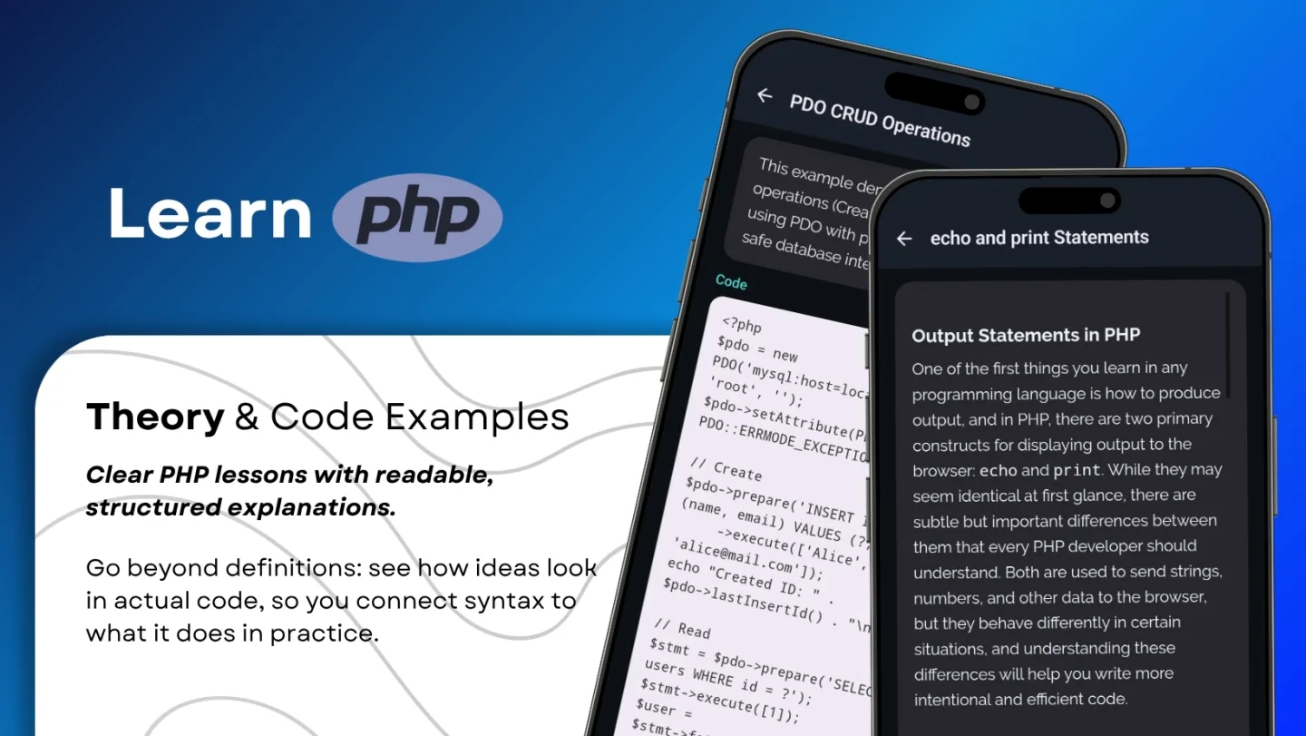 Screenshot of Learn PHP