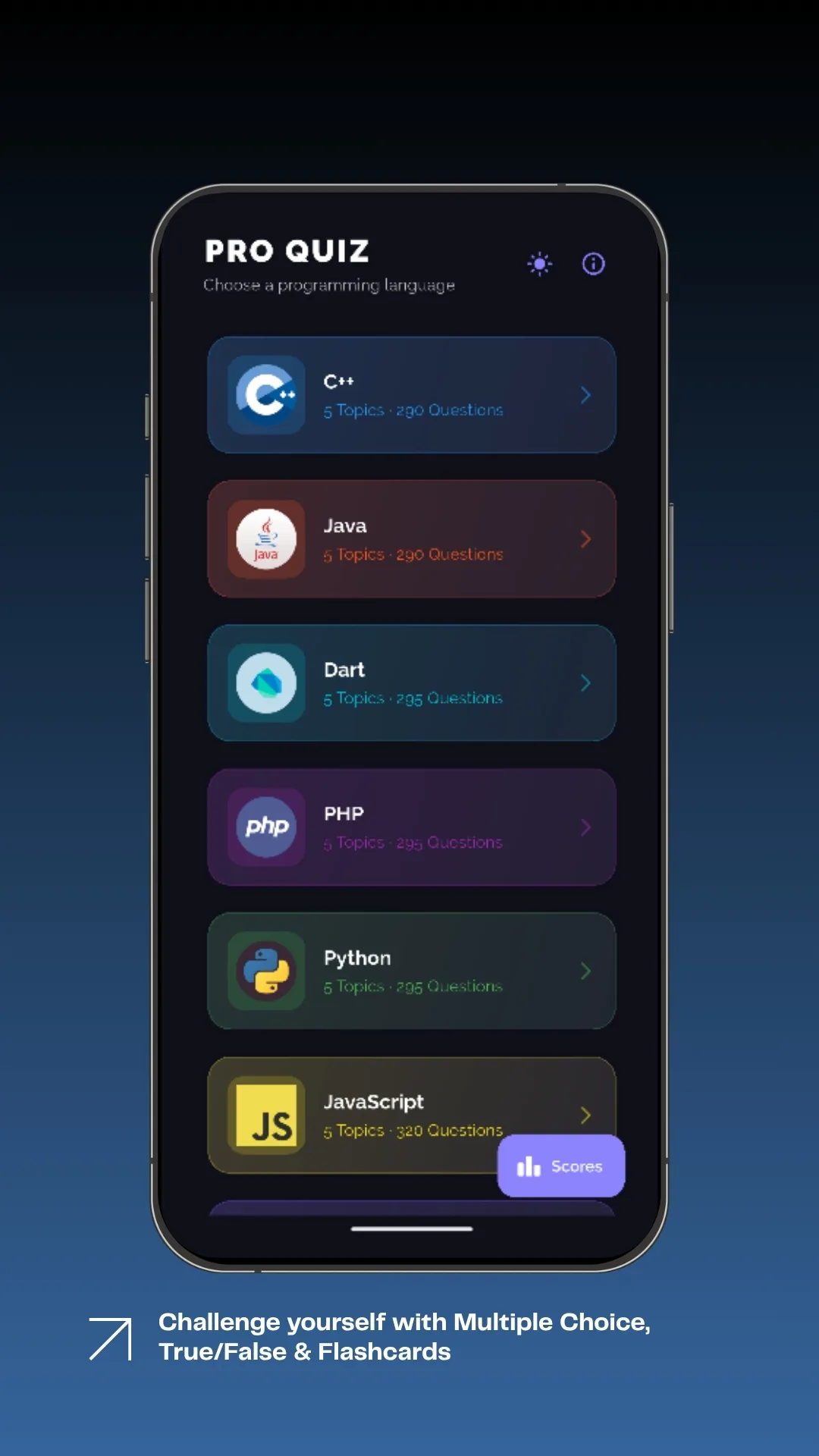 Screenshot of Pro Quiz