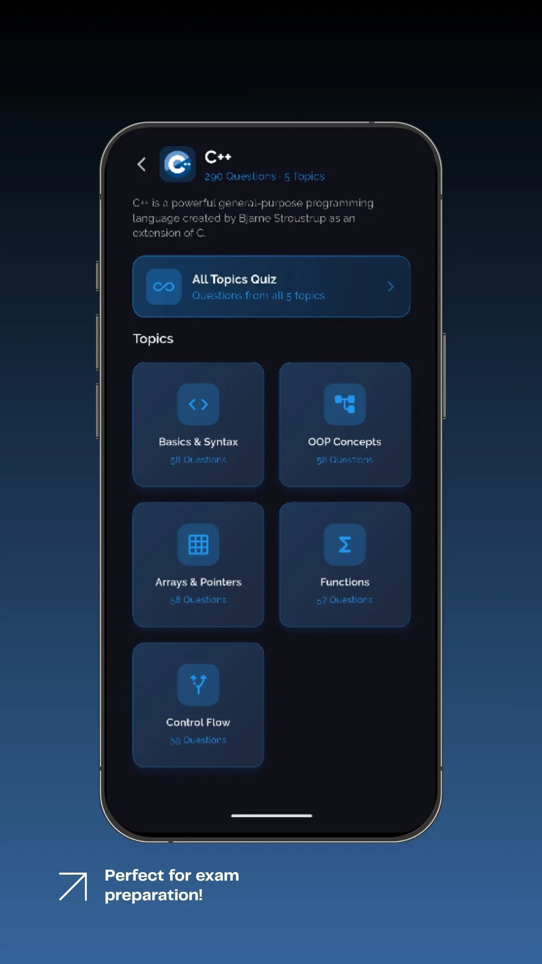 Screenshot of Pro Quiz