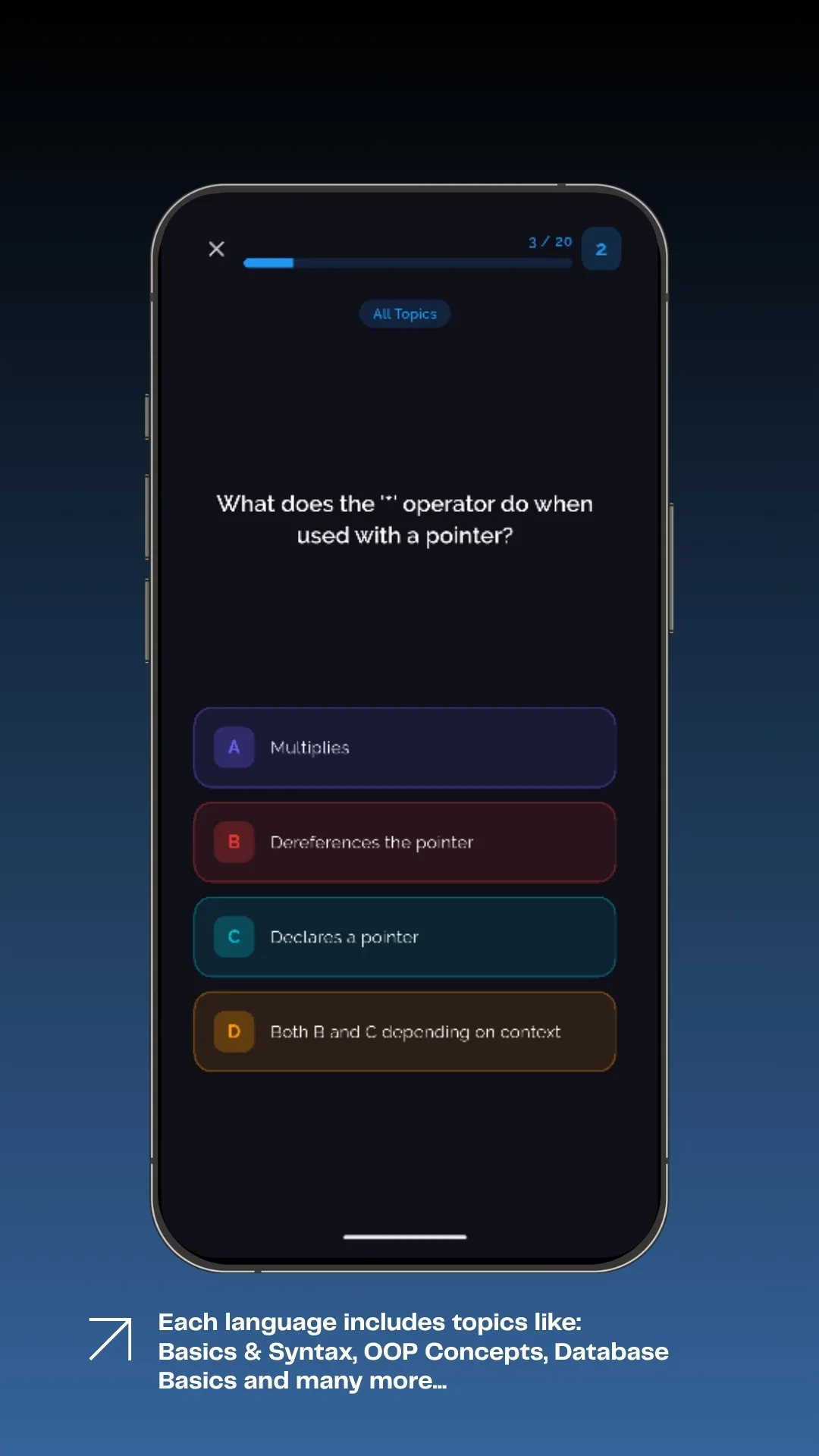 Screenshot of Pro Quiz