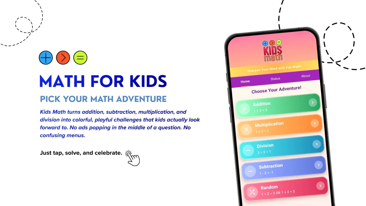 Screenshot of Kids Maths