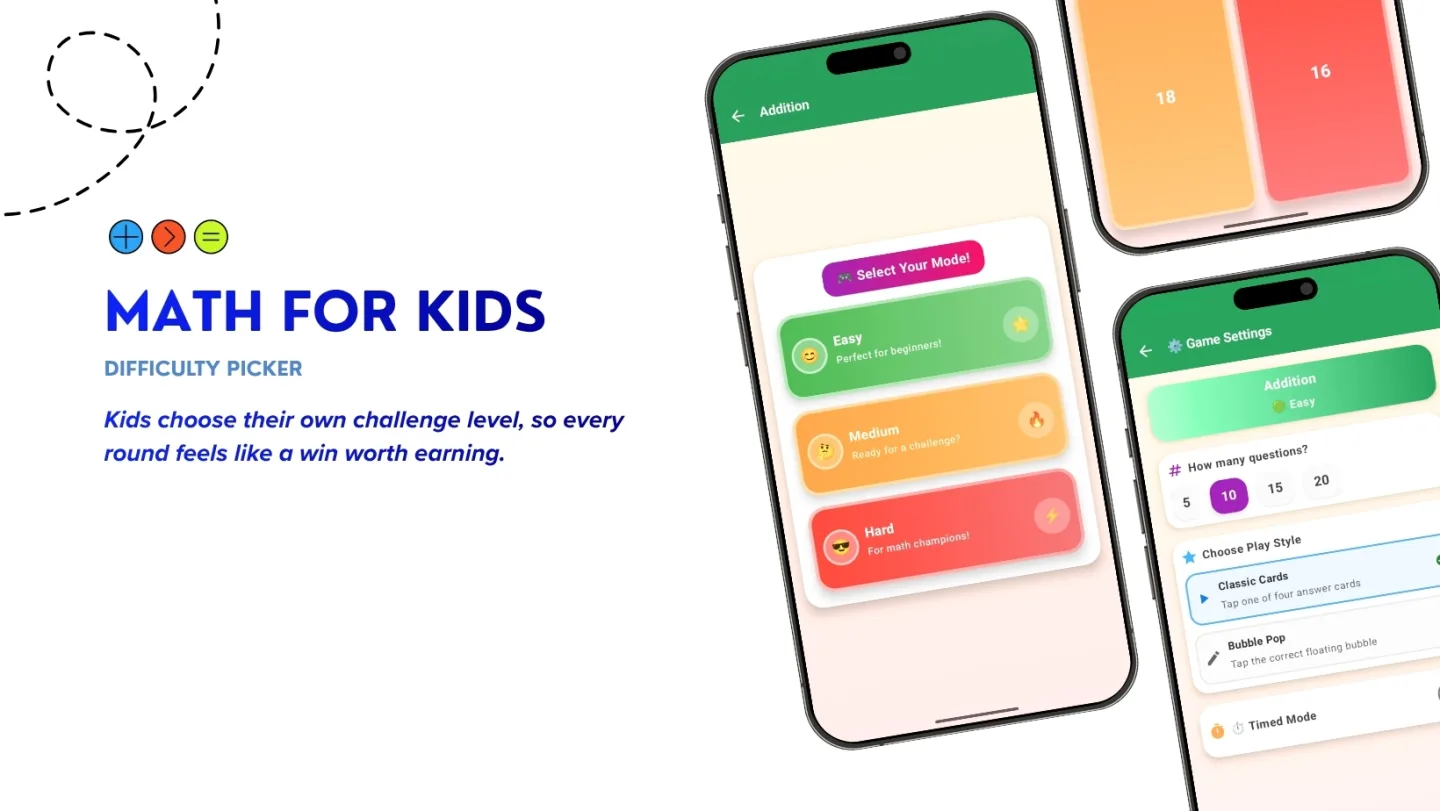 Screenshot of Kids Maths