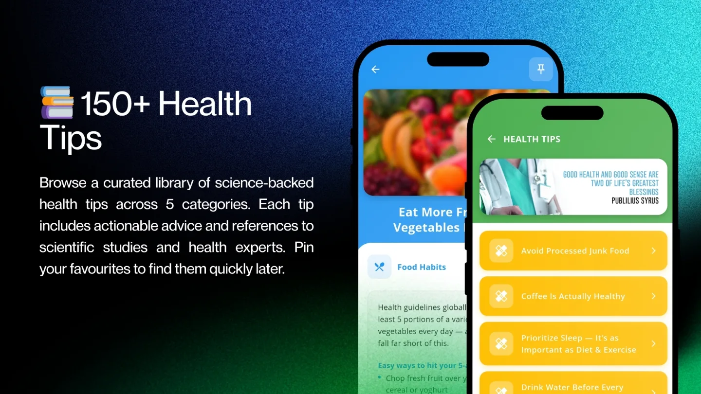 Screenshot of Active Health & Reminders