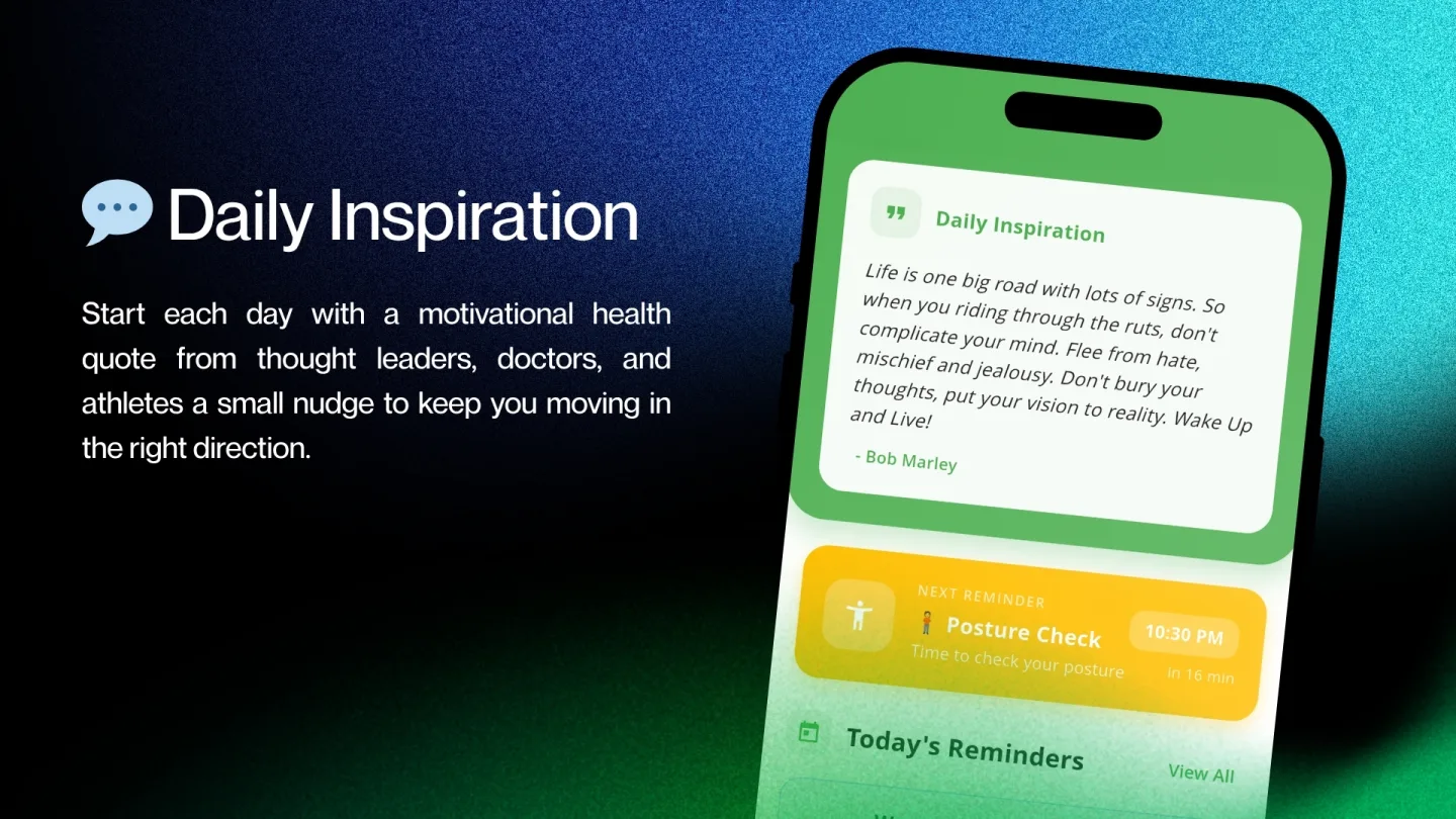 Screenshot of Active Health & Reminders