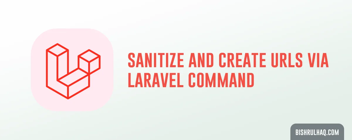 Cover image for Sanitize and Create URLs via Laravel command