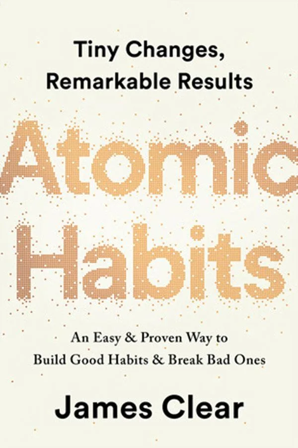 Book cover for Atomic Habits by James Clear