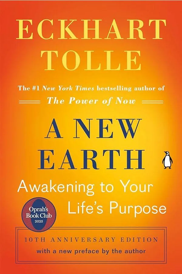 Book cover for A New Earth by Eckhart Tolle