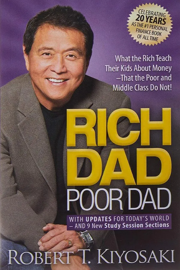Book cover for Rich Dad Poor Dad by Robert Kiyosaki