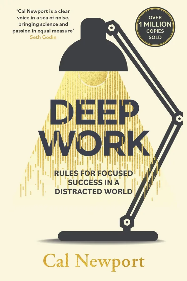 Book cover for Deep Work by Cal Newport