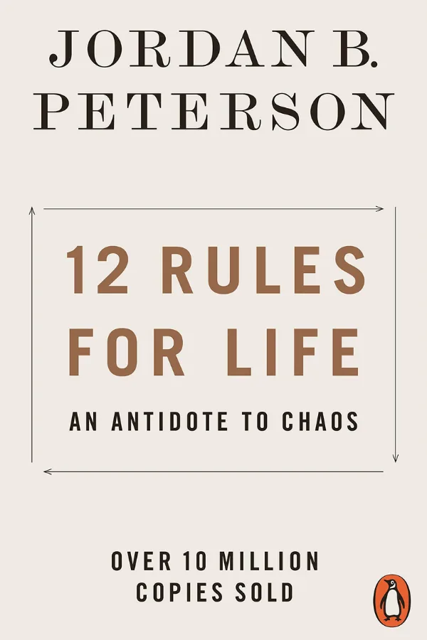 Book cover for 12 Rules for Life by Jordan B. Peterson